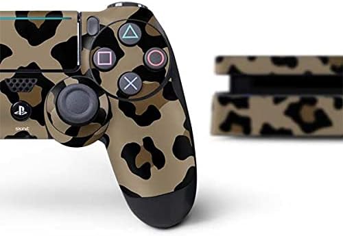 Игри кожата Skinit Decal, Съвместим с PS4 Тънък Пакет - Официално Лицензиран Оригинален дизайн с леопардовым принтом