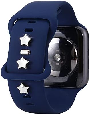 INKOMO 3 бр. лъскави Декоративни висулки-Карамфил, Съвместими с каишка на Apple Watch 45/44/42/41/40/38 мм,
