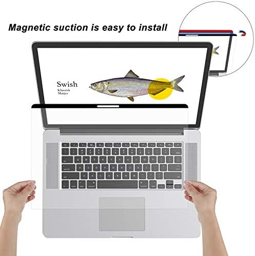 Магнитна защитно фолио за екрана, принудителна синя светлина, както и филтър срещу синя светлина, съвместим с MacBook