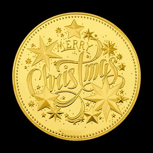 Весела Коледа Са Подбрани Позлатен Сувенирни Монети С Изображение На Дядо Коледа Колекционерско Изкуство Възпоменателна Монета
