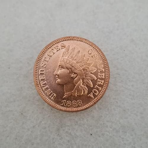 QINGFENG Старинни Занаяти Американски 1868 1 Монета Сребърен Долар Сребърен през Цялата Колекция на Външната