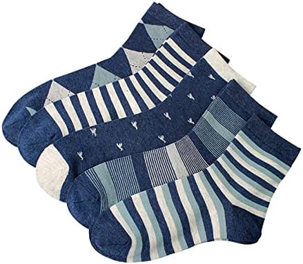 Чорапи N/A, Мъжки Чорапи Памук, Шарени Дълги чорапи, Удобни чорапи със средна дължина, Спортни мъжки чорапи
