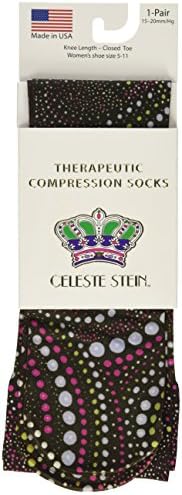 Лечебни Компресия чорапи Celeste Stein, Черен на цвят, с 15-20 мм живачен стълб. супена, Умерен