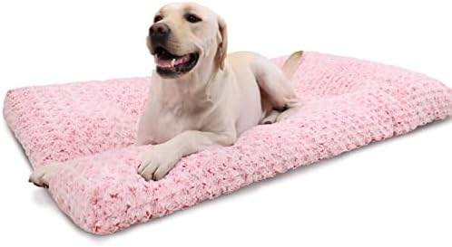 Моющаяся Легло за Кучета Deluxe Plush Dog Crate три легла, Мека Удобна Носилка за Детска градина, Противоскользящий Подложка за спане на Домашни любимци за Големи, Гигантски,