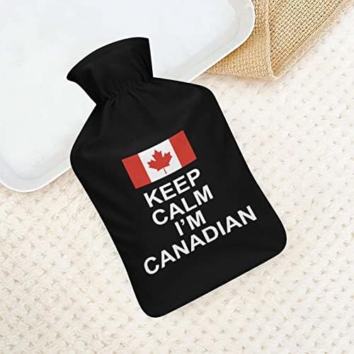 Успокой се, аз съм Канадски Гума Чанта за топла Вода, с Капак, Бутилки с Гореща вода за инжекции с обем 1 л, за Релаксация,