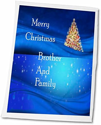 Триизмерен образ на Брат си и семейството весела Коледа - Кърпи (twl-262529-3)