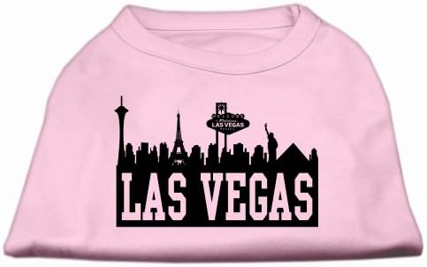 Риза с трафаретным принтом Las Vegas Skyline Светло Розов цвят, XXL (18)