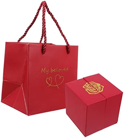 BESPORTBLE 1 Комплект Кутия в Свети Валентин Огърлица на Булката Контейнер за Торта Подарък Кутия за Бонбони Пръстен