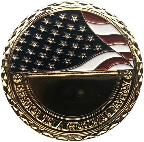 Ветеран от флота на Съединените Щати, служител на USN Възнаграждаване на нацията, противоречи Challenge Coin