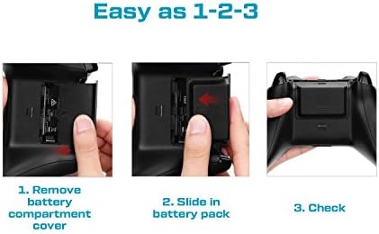 Акумулаторна батерия за контролера на Xbox One капацитет 1200 ма с 3-футовым USB-кабел за зареждане на Контролери за Xbox One,