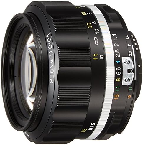 Обектив VoightLander 231634 с фокусно разстояние NOKTON 58mm F1.4 SLIIS Ai-S за Nikon F Mount, Черна Дограма