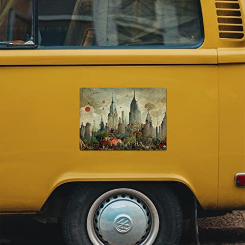 Авто магнит в Централния парк на Ню Йорк, 2 БР. - Автомобилен Магнит в Ню Йорк - Стикер С печат