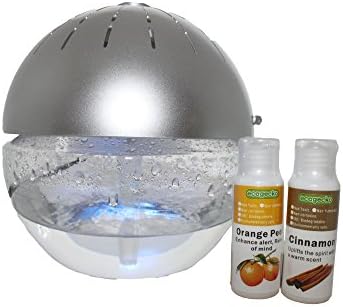 EcoGecko Earth Globe Glowing Шайба Голям Освежители за Въздух Revitalizer На водна основа, В комплект 2 Флакона