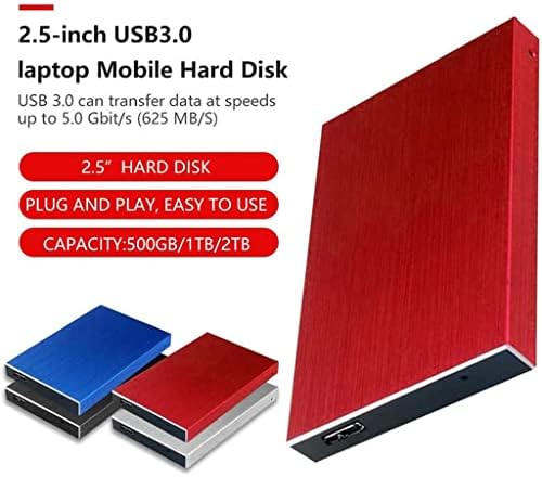 FZZDP HDD 2,5 Твърд диск 500 GB 1 TB И 2 TB Преносим Външен Твърд диск Externo Твърд диск за преносими компютри (Цвят: