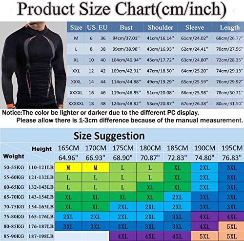 Мъжки компресия тениски WOCACHI 2022 с дълъг ръкав, бързо съхнещи, с висока Еластичност, Спортни Тениски за мускулите,