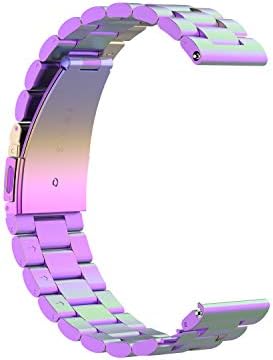 Класически Метална каишка за часовник от Неръждаема Стомана, Съвместим с Умни часовник Huami Amazfit GTS &