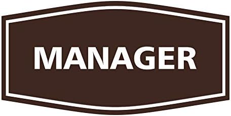 Означения ByLITA Fancy Manager Sign (Матирано сребро) - Голям