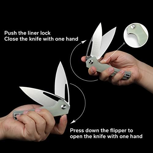 Джобен Сгъваем нож SENCUT Изданието за всекидневна употреба, Нож liner четки Lock EDC с дълбоко клипс за носене