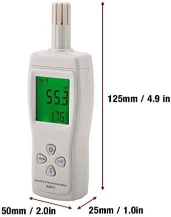 UXZDX CUJUX Сензор за температура и влажност на въздуха, Термометър-Влагомер, Точка на оросяване и температура влажна лампа,