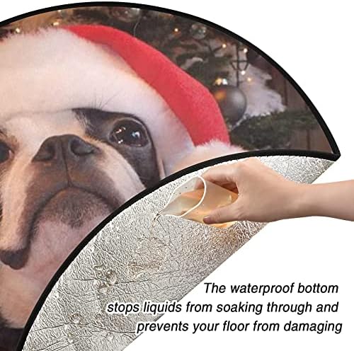 xigua Забавно Куче, Коледен подложка за елхата, за защита на пода, през Цялата Непромокаема Подложка за коледни