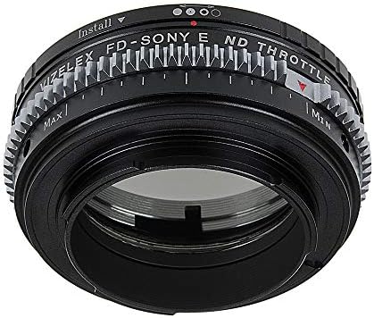 Адаптер за обектив Vizelex CINE НИ с дроселовата клапа, съвместим с обективи на Canon FD на фотоапарати Sony E-Mount