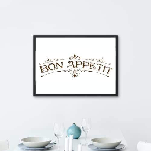 Шаблони - Bon Appetit Vintage Fench Signage-Многослоен (S, M, L) | ултра-тънък материал, цвят бял за изложбата