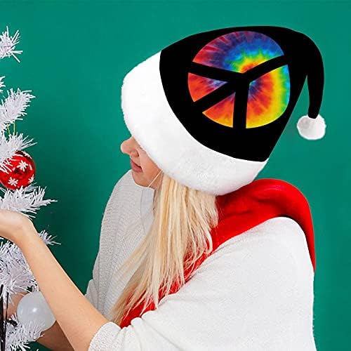 Коледна шапка с надпис Знак на мира за новогодишната партита, cosplay