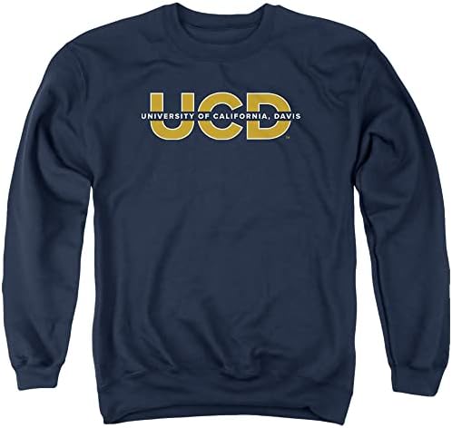 Официалната hoody UCD Унисекс за възрастни с яка-часова Калифорнийския университет в Дейвис