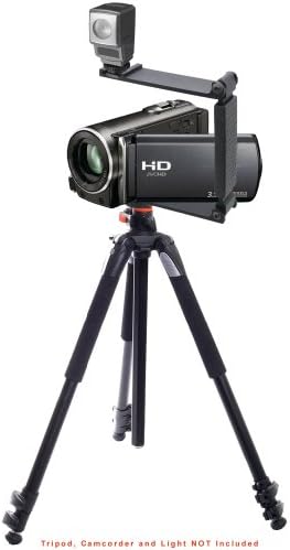 Алуминиев мини сгъваем скоба, съвместима с Sony Handycam DCR-DVD205 (побира микрофони или задно осветяване)