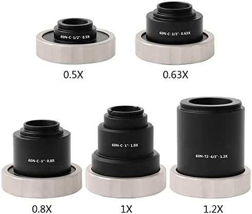 Аксесоари за микроскоп 0.5 X 0.63 X 0.8 X 1X 1.2 X, за камери микроскоп Адаптер C Затваряне на Лабораторни консумативи (Цвят: