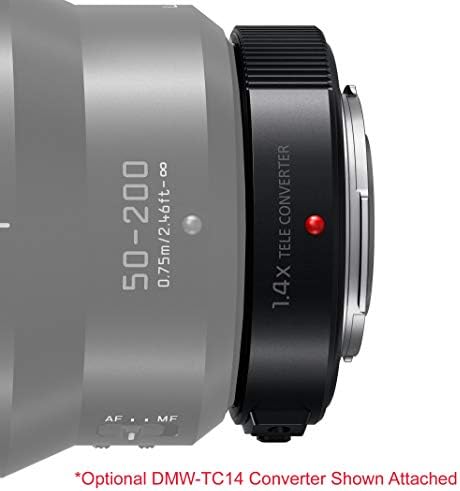 Обектив за професионален фотоапарат PANASONIC LUMIX 50-200 mm, G, Leica DG Vario-ELMARIT, F2.8-4.0 ASPH, Dual I. S.