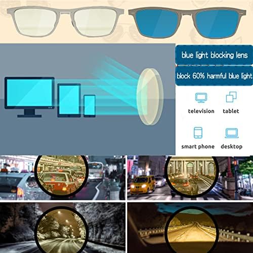 Orentas, ултра тънък Метален блок синя светлина с Фотохромным Слънцезащитно средство за нощно шофиране и слънчеви очила