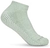 Дамски нескользящие чорапи Yacht & Smith с дръжки, 97% Памук, За болници, за Практикуване на йога, Пилатес, мряна,