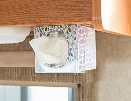 Държач за кърпички Camco 57101 Pop-A-Tissue Box - Закрепени към стените и шкафове, разпределя кърпички и задържа