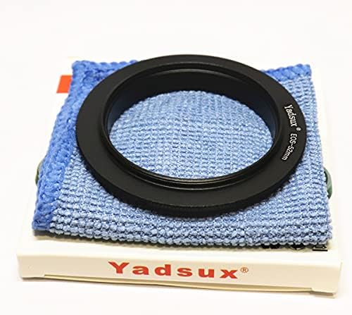 Преходни пръстен за обратно закрепване на филтър Yadsux EOS-58mm с резба за макро фотография, Съвместим с камера