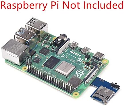 TECKEEN Пластмасов Двойната Система на Двоен Адаптер за TF карта Такса Памет за Raspberry Pi 4B/3Б +/3Б/Zero W