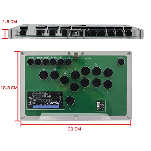 TruBoost B1-UFB-UP5 Ултра-Аркадна игра контрольор в стил Hitbox с всички бутони За PS5/PS4/PS3/PC/XBOX/NS/MORE