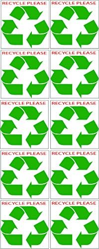 Rogue River 10 Опаковки Зелени Етикети на кофа за Боклук 5 Кошчето за боклук, за вътрешно и външно домашен