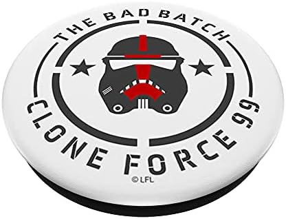 Междузвездни войни: войната е Лоша партия за Клониране Force 99 Каска Червен и Сив PopSockets С възможност за смяна на PopGrip