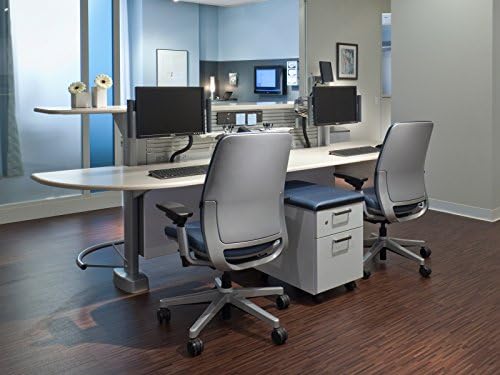 Ергономичен офис стол Steelcase Amia с Регулируемо напрежение облегалка и подлакътници | Гъвкава Котлети с Разтегателен
