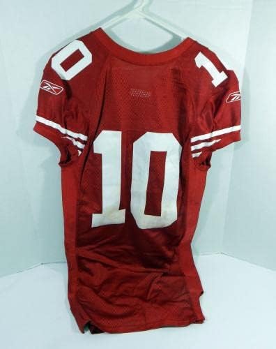 2010 Сан Франциско 49ерс Кайл Уилямс №10, Издаден в Червената фланелка 44 DP30852 - Използваните тениски за игри NFL Без подпис