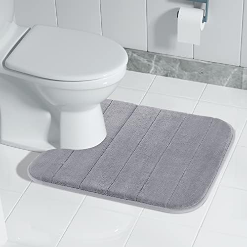 Подложка за тоалетна и баня Yimobra с ефект на паметта, U-образна форма, контури шкафа, Меки и удобни, отлично абсорбира