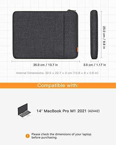 14-инчов калъф Inateck за MacBook Pro с безжична мишка с 2.4 G Slim Mouse Bundle Product LB01006-13-BG и MS02001