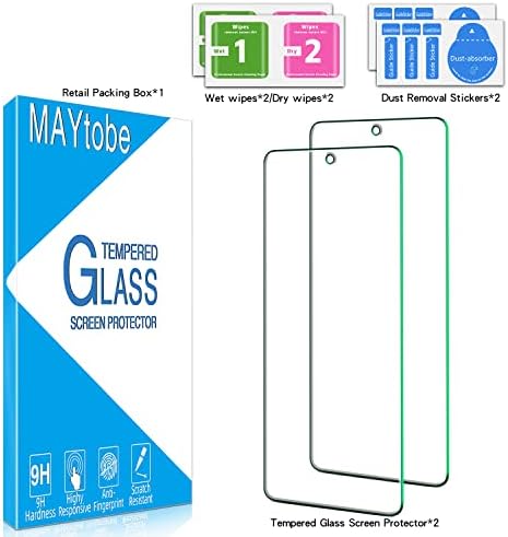 MAYtobe [2] Защитно фолио за Samsung Galaxy A54 от закалено стъкло, не се драска, без мехурчета, лесен за инсталиране