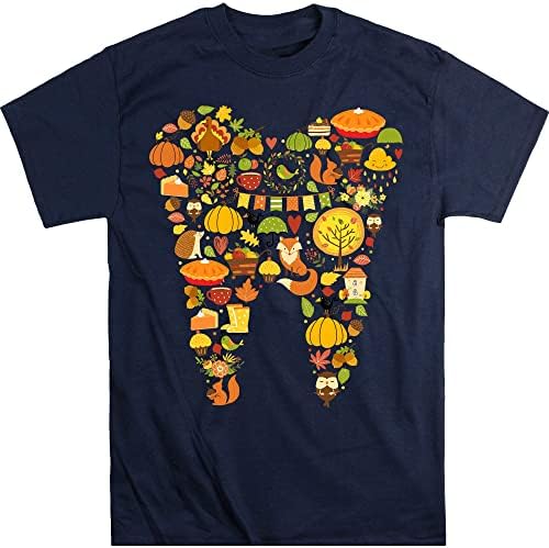 Тениска Стоматологичен Squad за Деня на Благодарността, Тениска Стоматологичен Pupmkin, Подарък Зъболекар за Хелоуин, Страховито