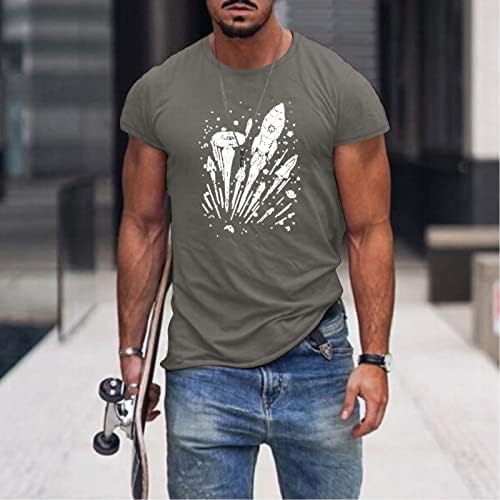 ZDDO Мъжки Солдатская тениска с къс ръкав, потници за мъже, тениски със забавни графичен принтом, Лятна Спортна тениска за тренировка на мускулите