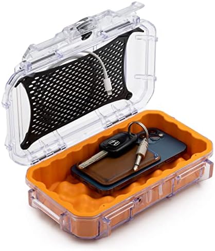 Защитен калъф Evergreen 56 Clear Dry Waterproof Box с цветна гумена вложка - Безопасен за пътуване / Mil Spec / Произведено