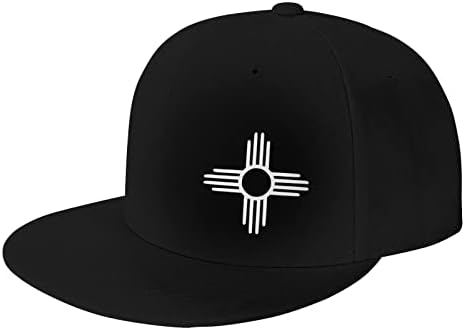 Бейзболна шапка на Kostadin Symbol с плоска периферия, Мъжки и Дамски Регулируема шапка, Черна