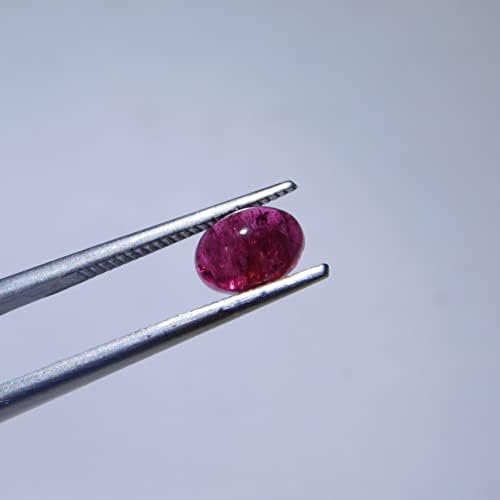Rafeeq Скъпоценни камъни, 7 мм Естествен Розов Турмалин Ограненный Овалния Crystal Скъпоценен Камък (Турмалин)