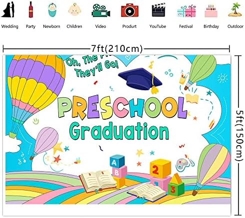 Ticuenicoa 7 × 5 метра Фон за бала предучилищна за деца 2023 година на Издаване, на Фона на Писма възпитаници на Детска